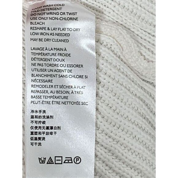 Free people solid gold rib knit mini skirt in ivory size medium - Picture 8 of 9